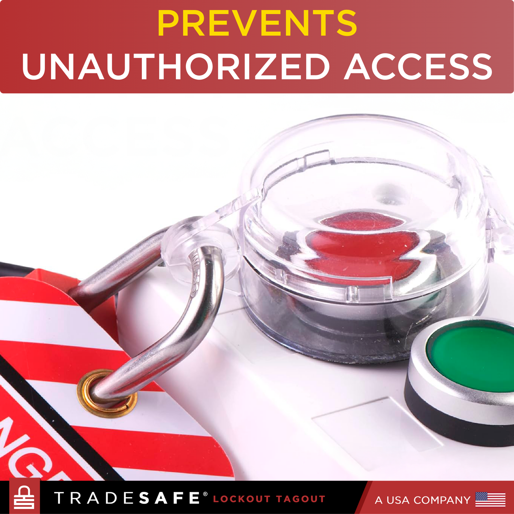 prevents unauthorized access to emergency push buttons