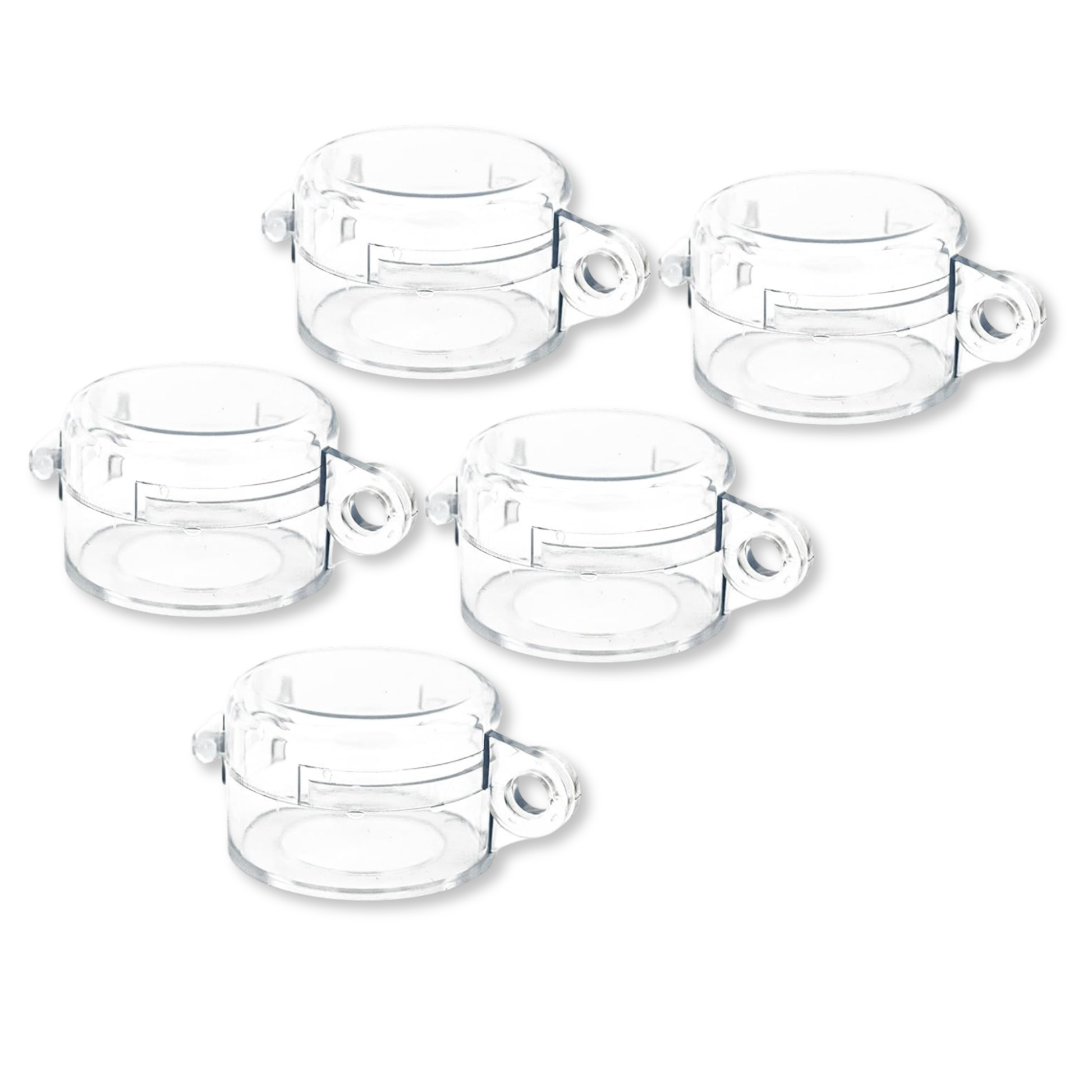 high-level view of push button lockout round in large size 5 pack