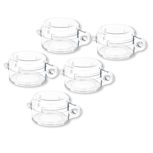 high-level view of push button lockout round in large size 5 pack