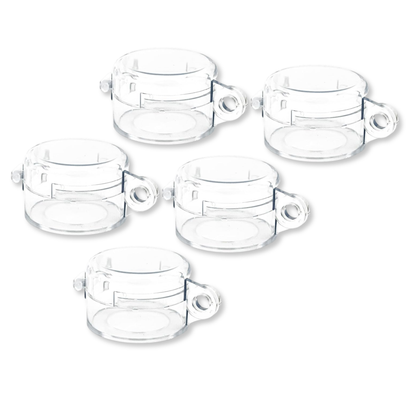 high-level view of push button lockout round in large size 5 pack