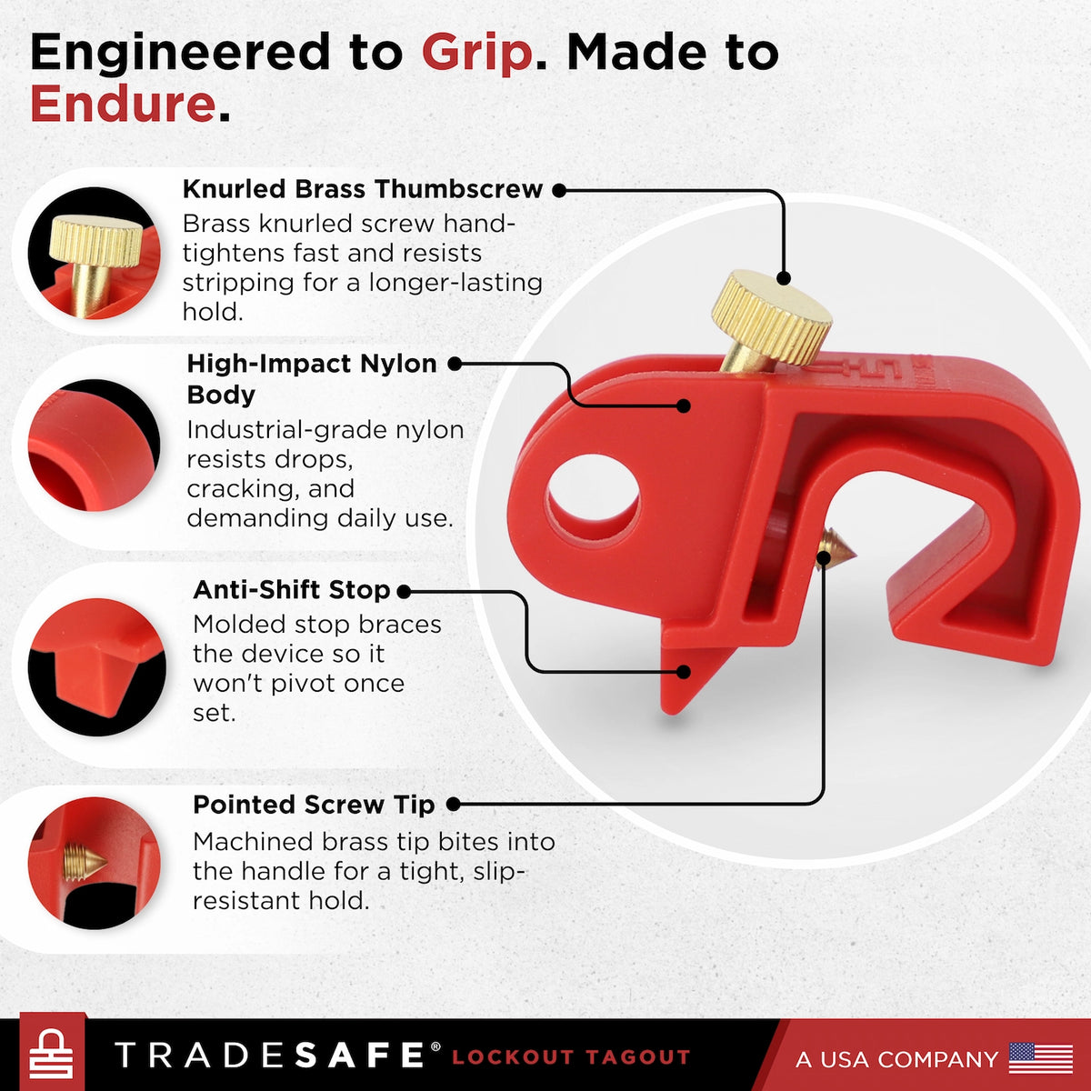 features of breaker lock device