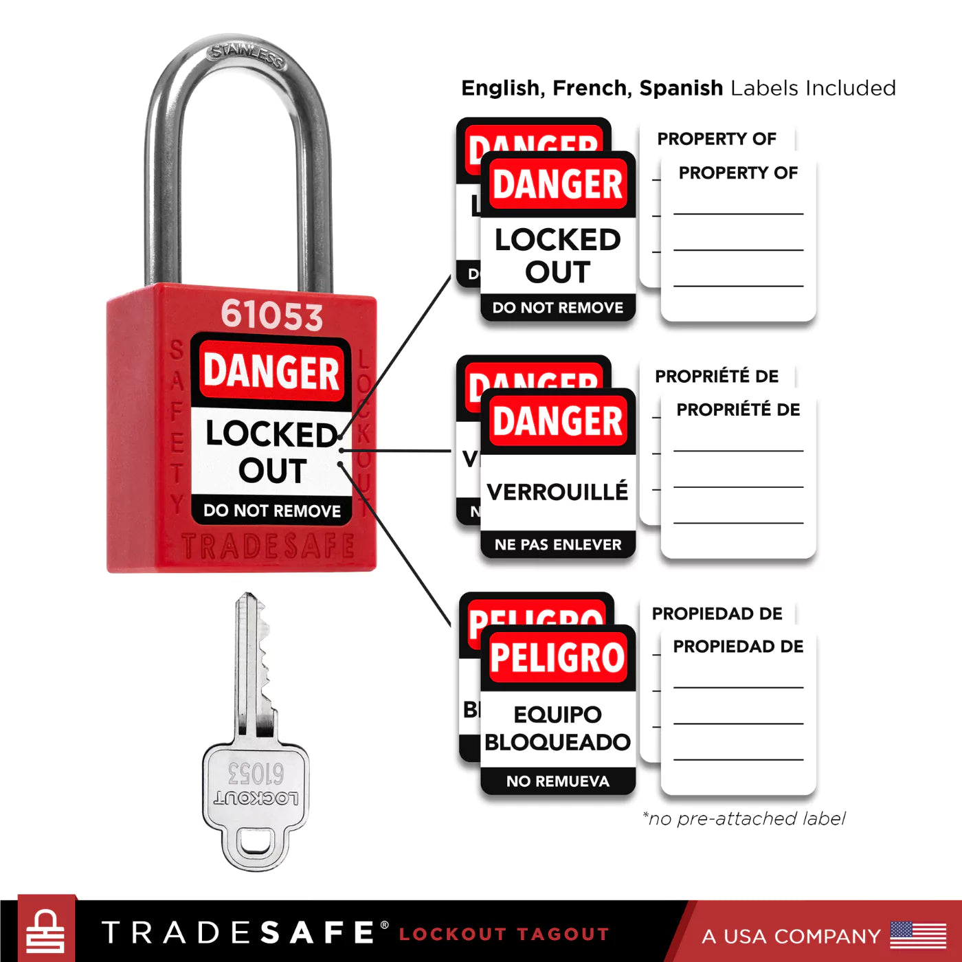 Kit profesional de bloqueo y etiquetado - Kit industrial LOTO – TRADESAFE