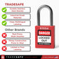 tradesafe loto padlocks keyed different features vs other brands