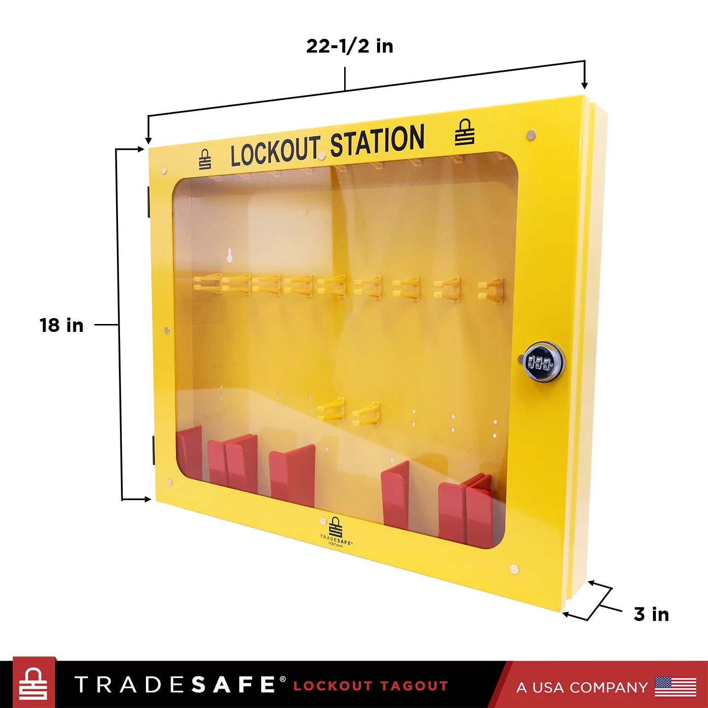 loto locks station dimensions