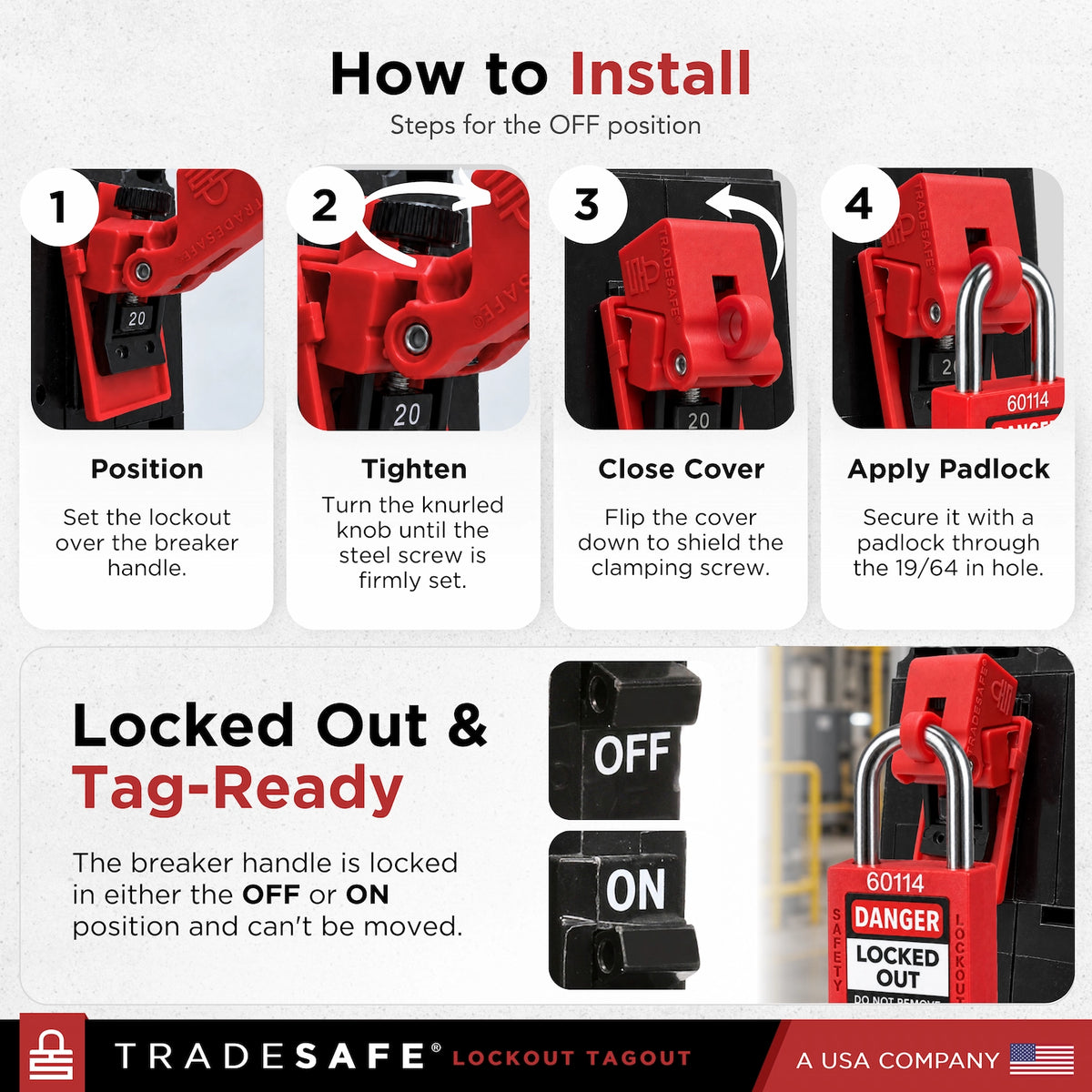 how to install the breaker lock