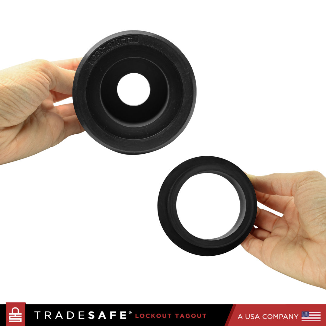 Nylon Drum Lock Security Plug With Rubber Gaskets | TRADESAFE