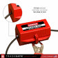 red lockout tagout plug lock device with cord holes