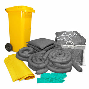 tradesafe universal spill kit with bin