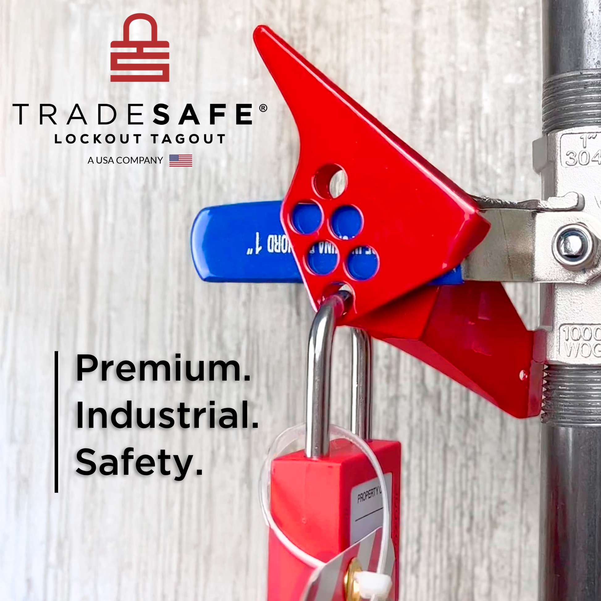 lockout tagout standard ball valve in-use image