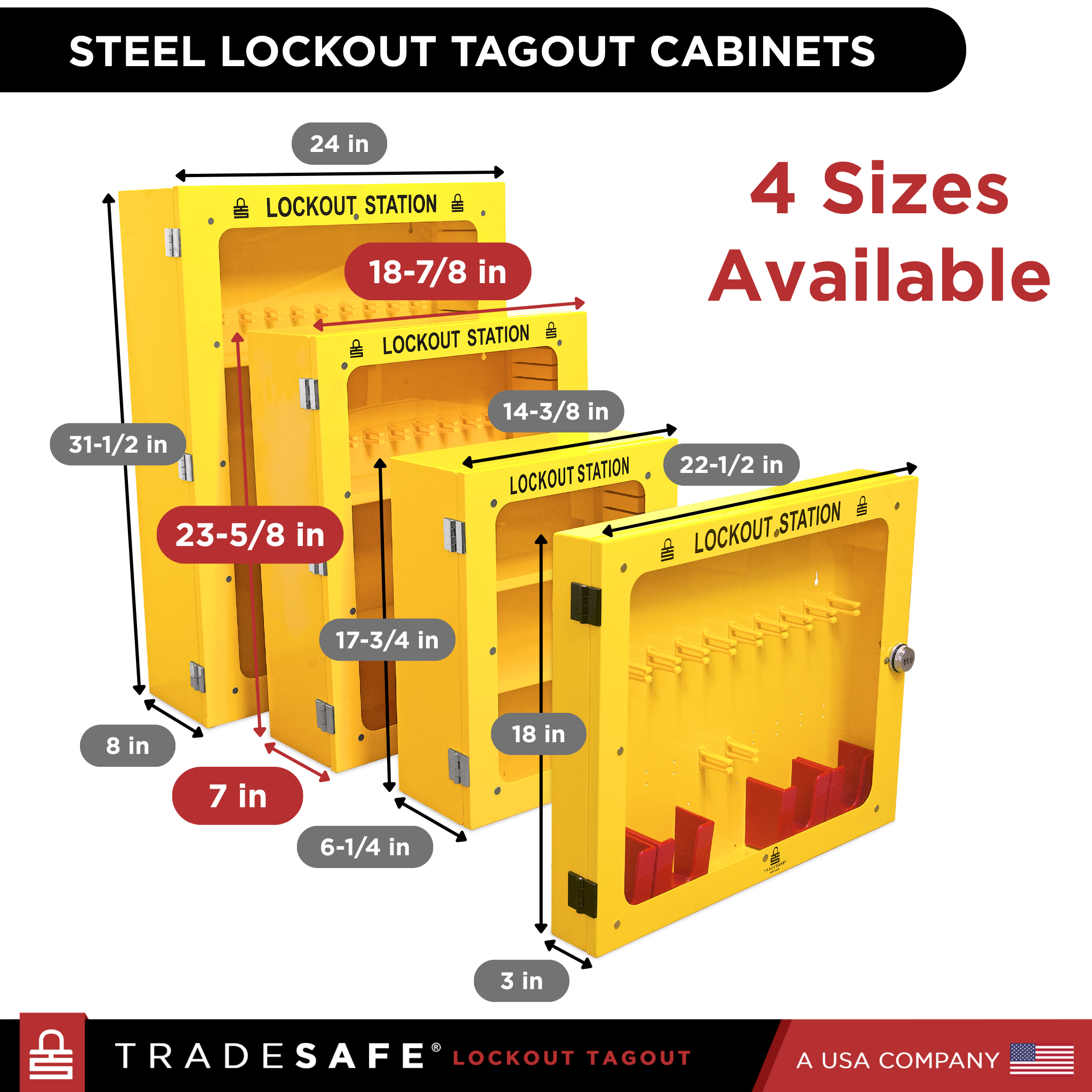 Lockout Tagout Cabinet Unfilled - 18-7/8