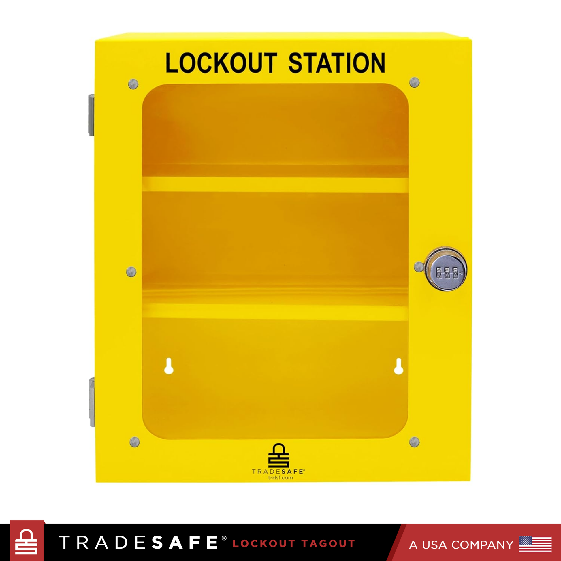 large lockout tagout station cabinet unfilled
