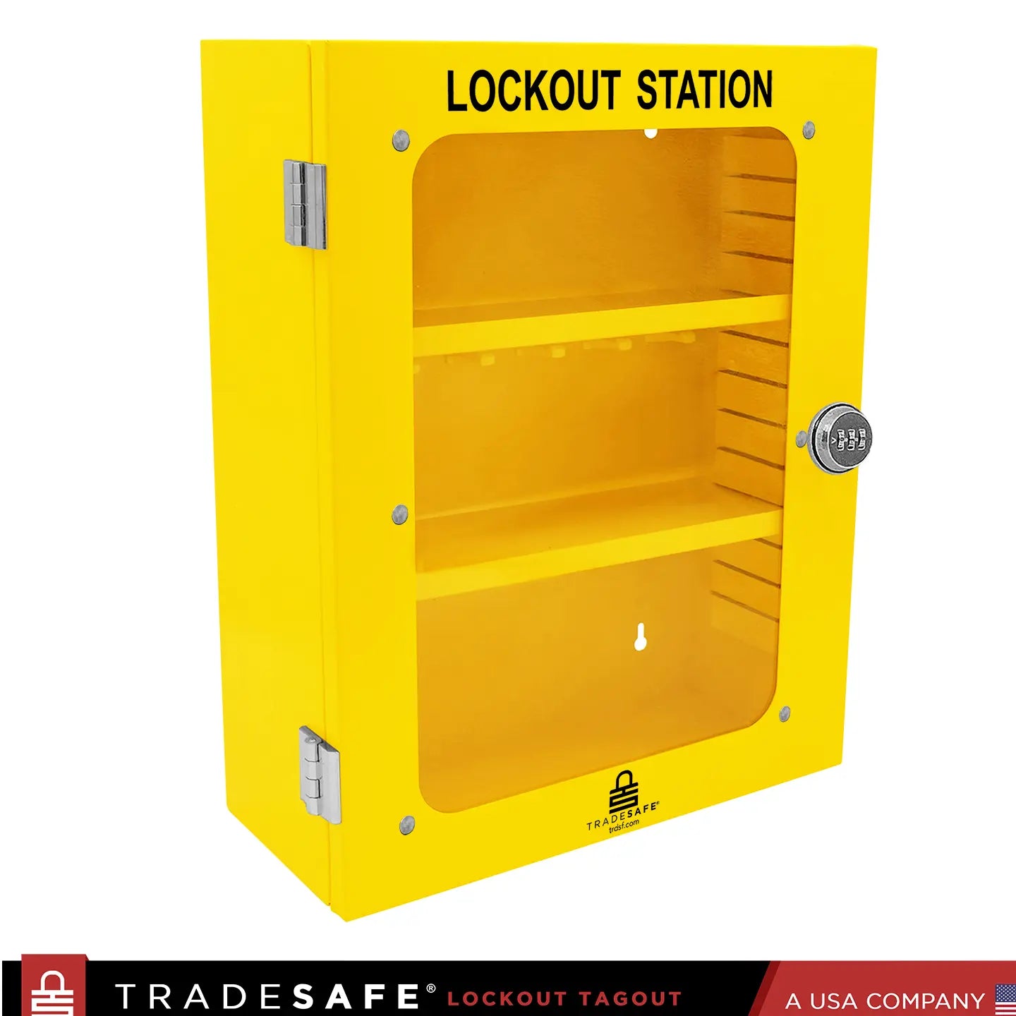 large lockout tagout station cabinet unfilled