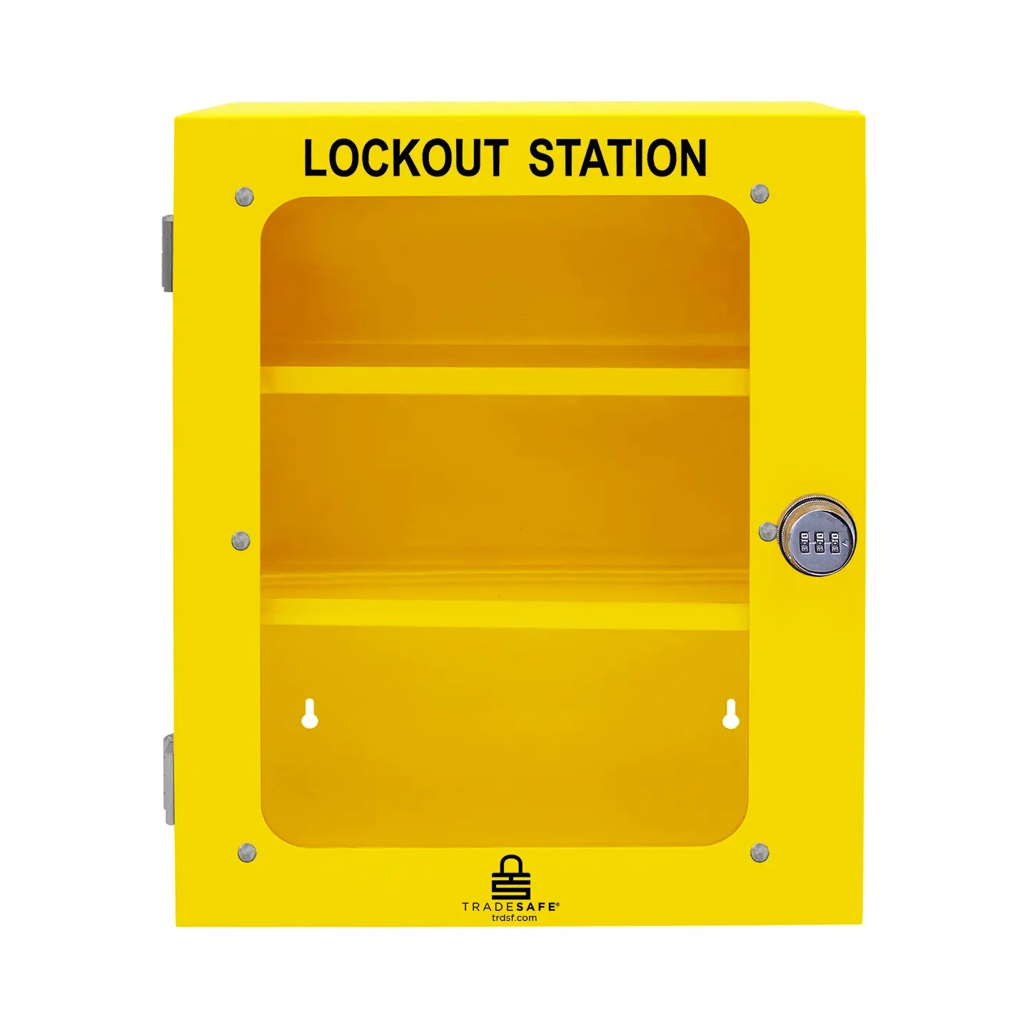 tradesafe large lockout tagout station  steel cabinet unfilled