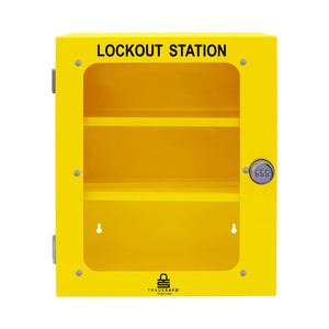 tradesafe large lockout tagout station  steel cabinet unfilled