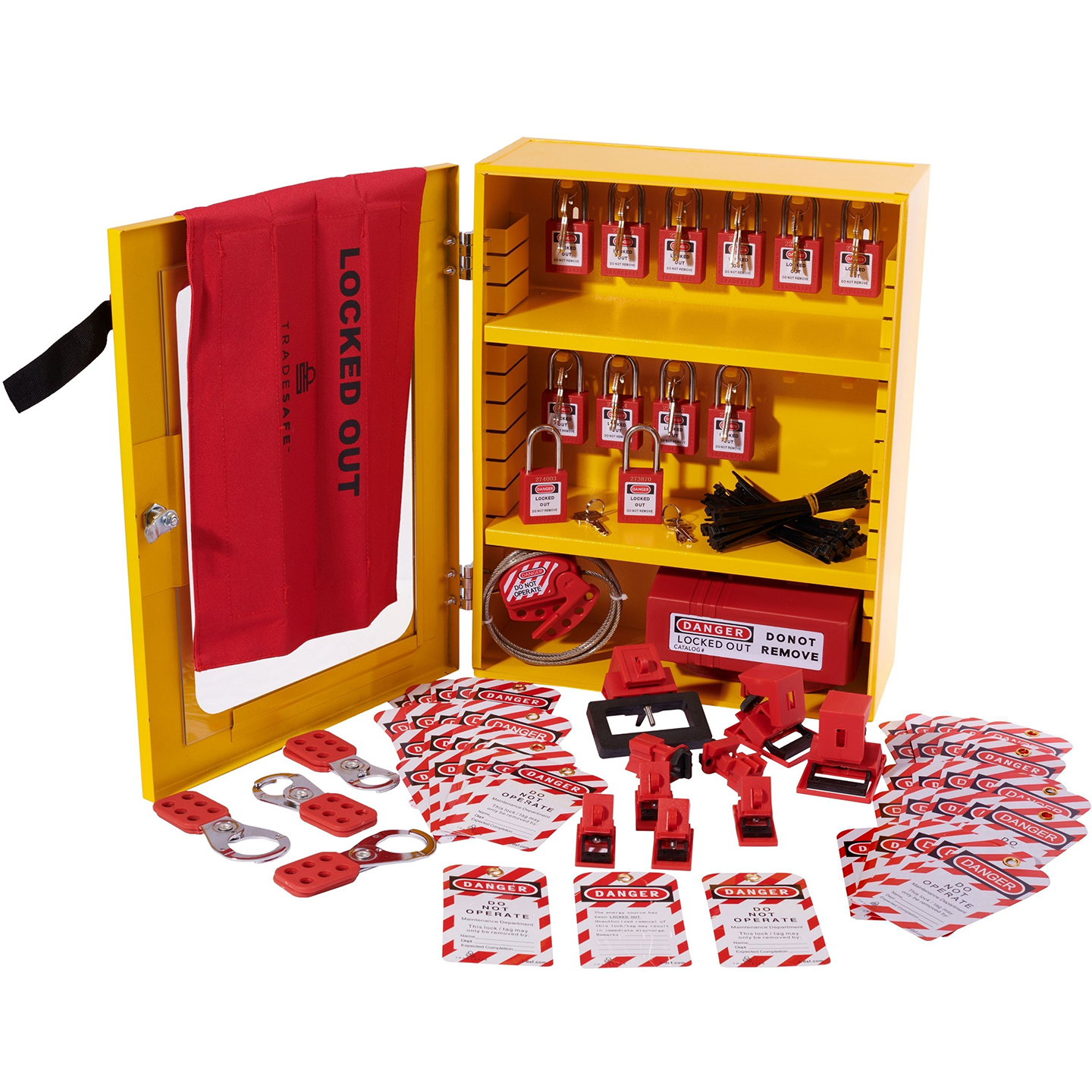 Lockout Tagout Cabinet with LOTO Devices | TRADESAFE