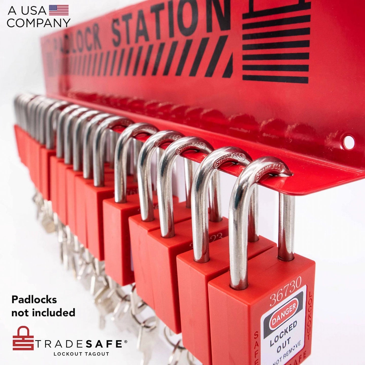 steel padlock station padlocks not included