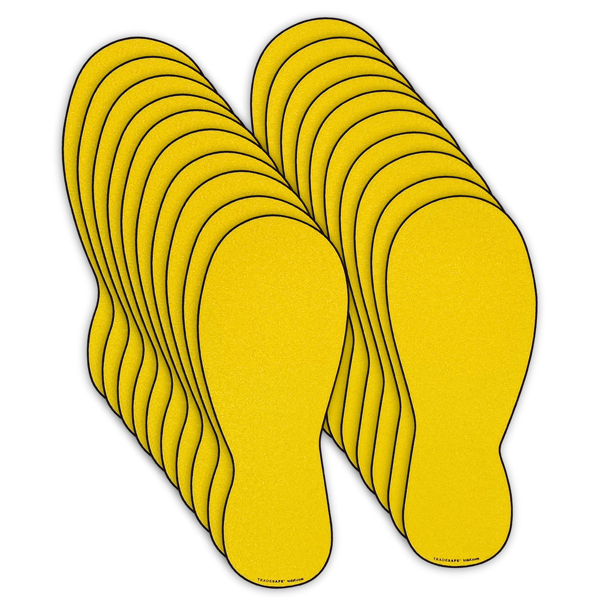 Safety Foot Sticker Anti-Slip Floor Footprint Stickers | TRADESAFE