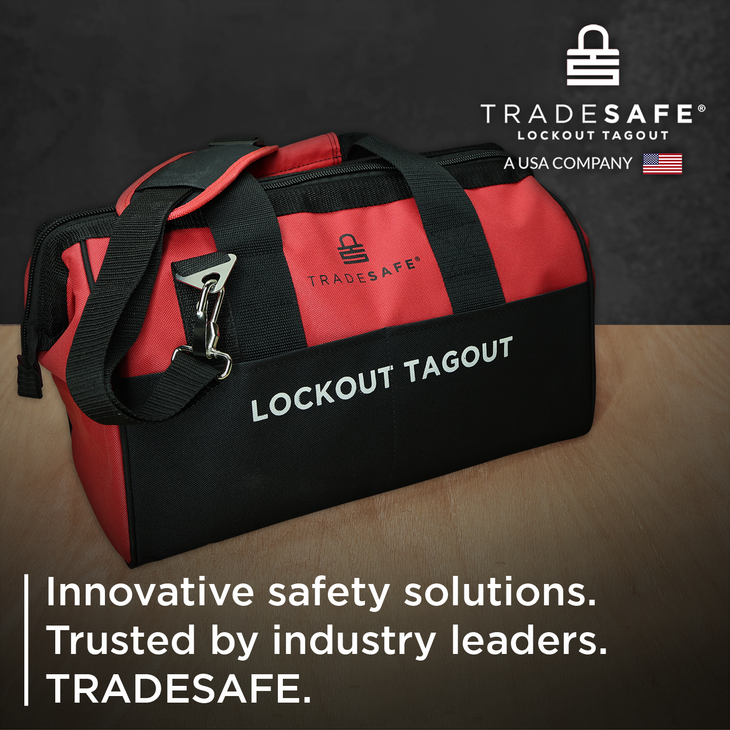 branding: innovative safety solutions. trusted by industry leaders. tradesafe.