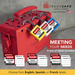 infographic: keyed alike loto locks on group lockout box; 6 label sets: english, french, spanish.