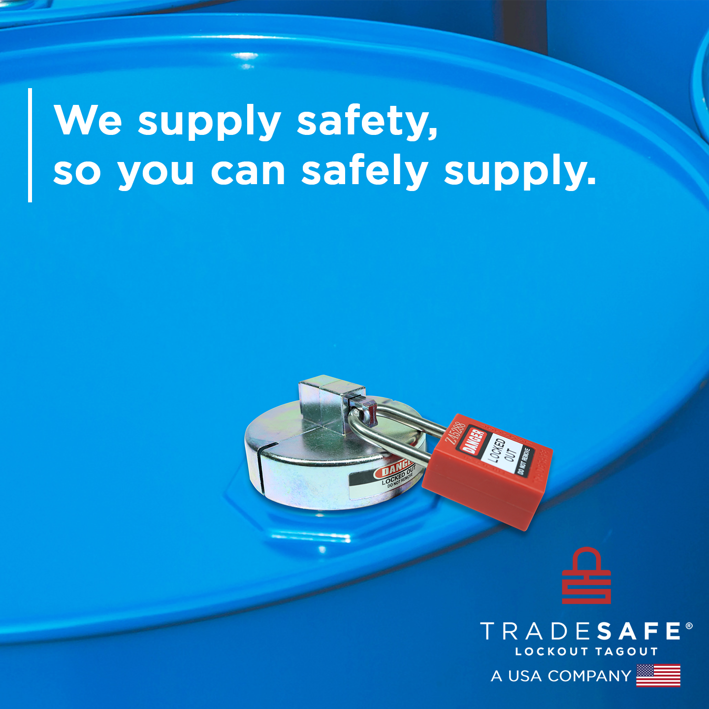 tradesafe drum lockout: we supply safety, so you can safely supply