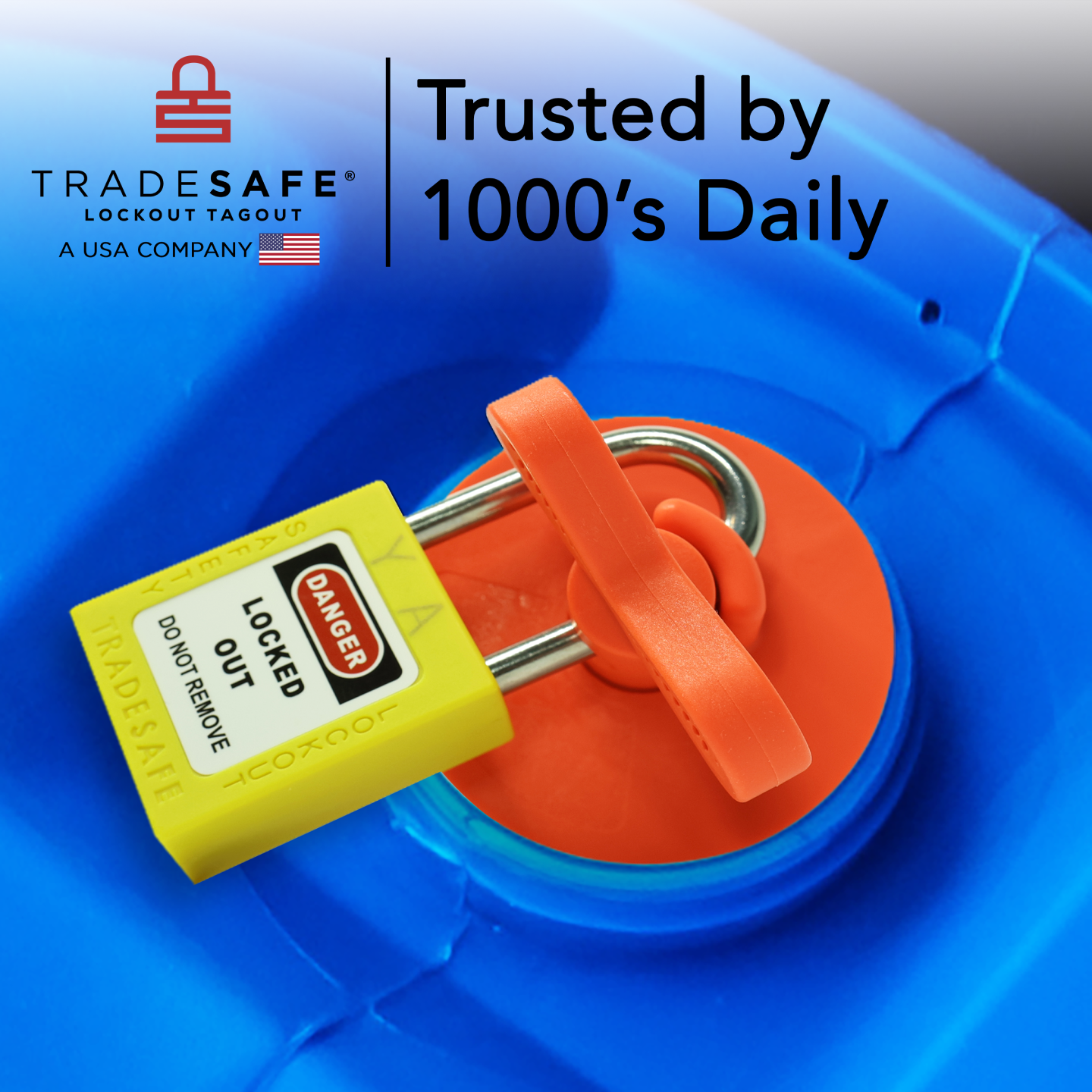 TRADESAFE nylon drum plug lock: trusted by 1000's daily