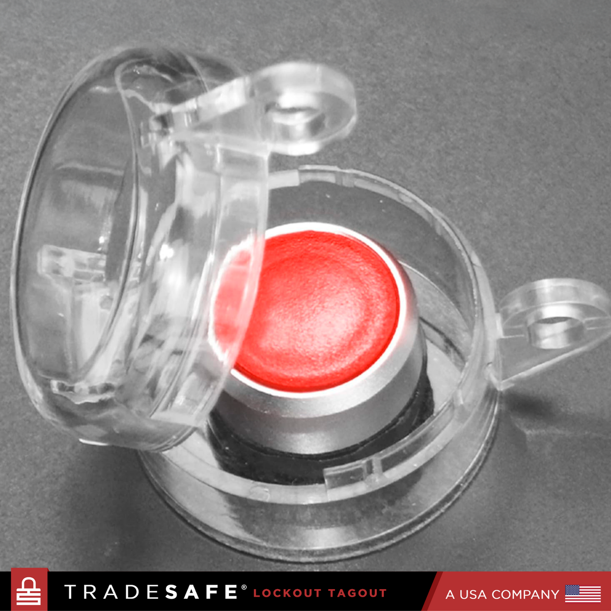Lockdwon Button Round Push Button Lockout - Large - 5 Pack | TRADESAFE