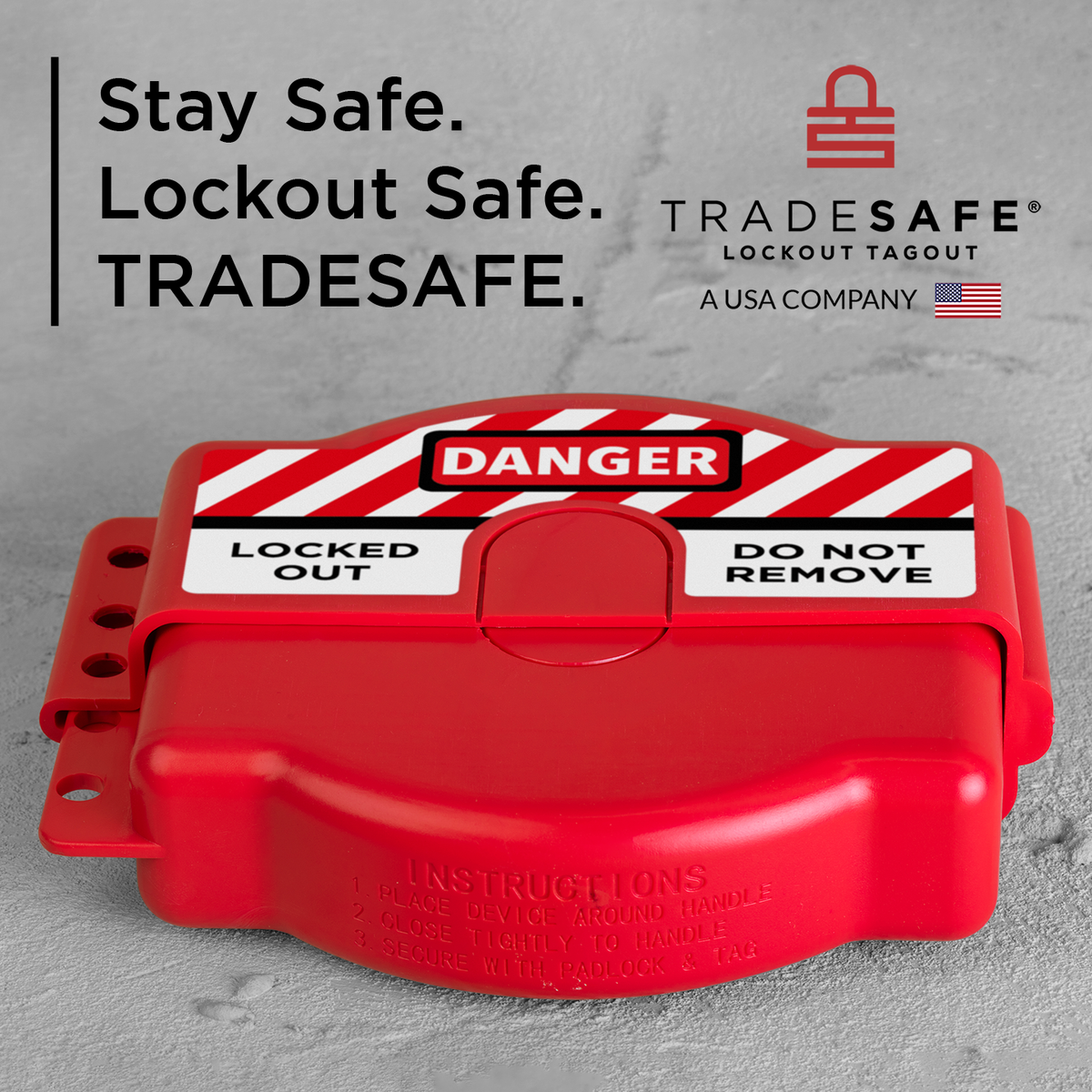 Tradesafe Lock Adjustable Gate Valve Lockout | TRADESAFE