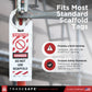 scaffold inspection tag holder that fits most standard scaffold tags