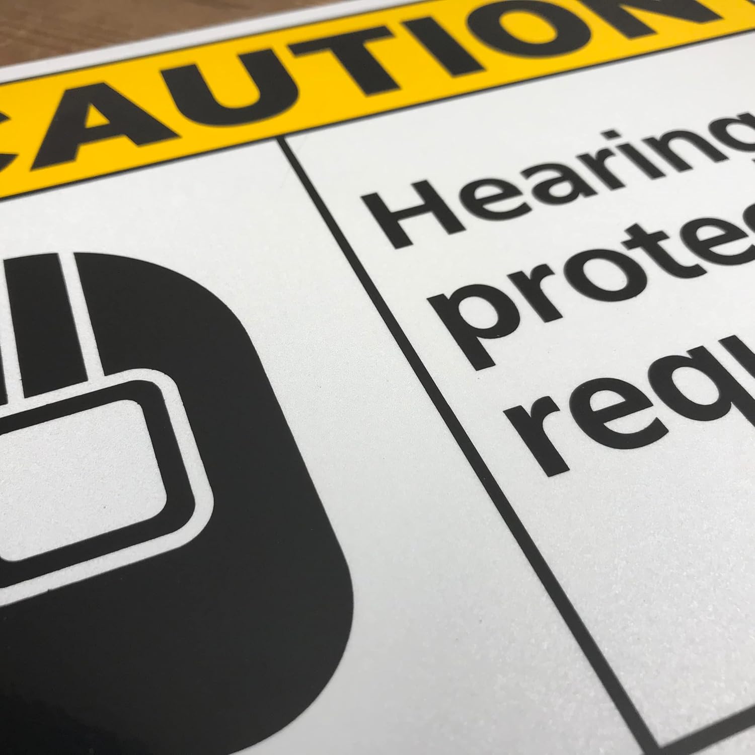 vibrant and highly visible vinyl sign