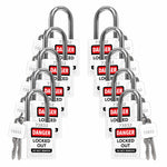 Lockout Locks White - 10 Pack