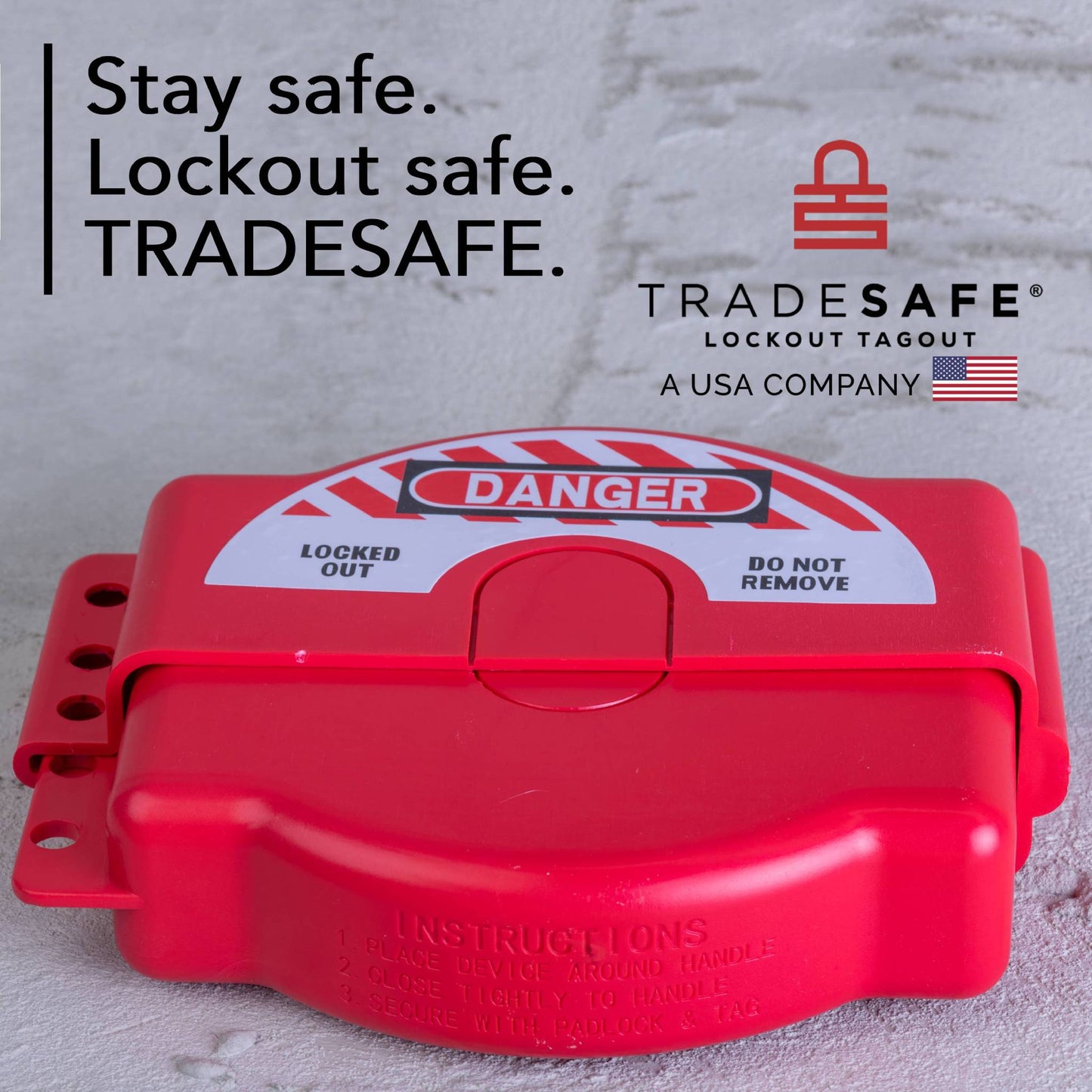 tradesafe lockout tagout adjustable gate valve brand image