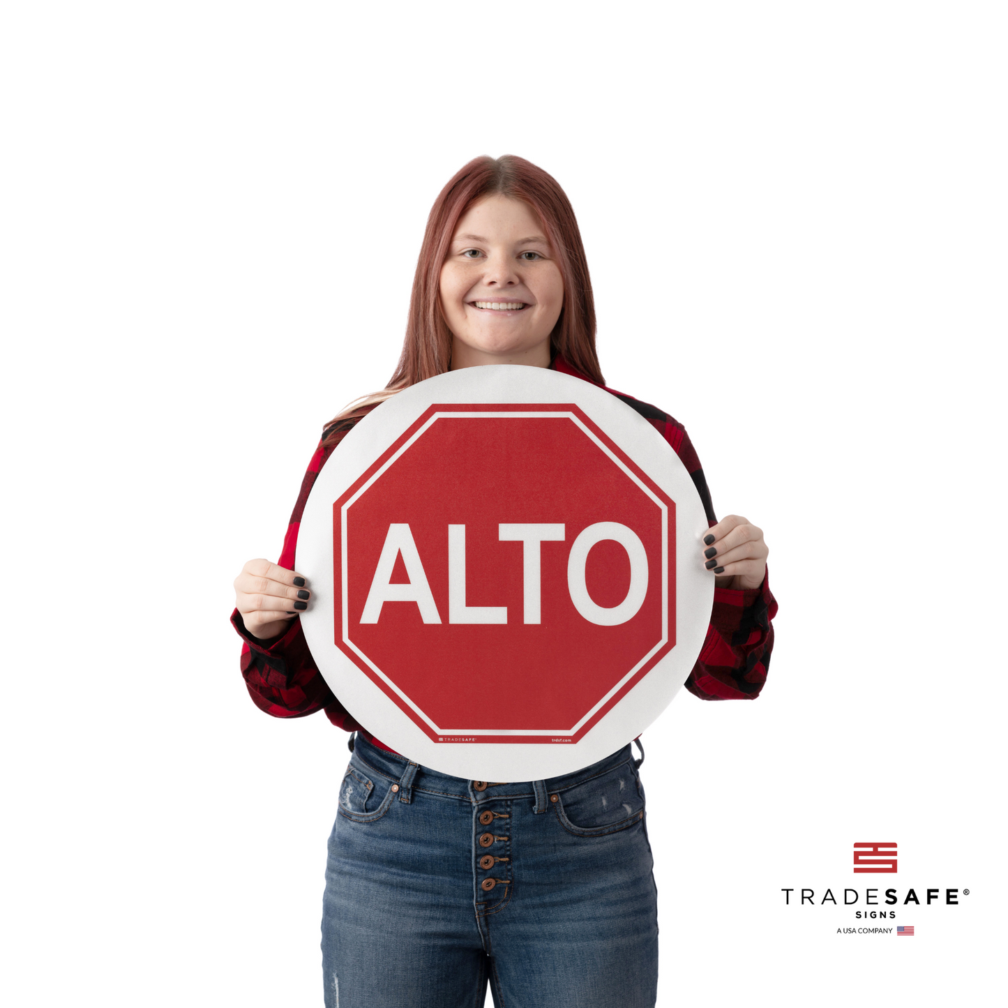a person holding the alto sign