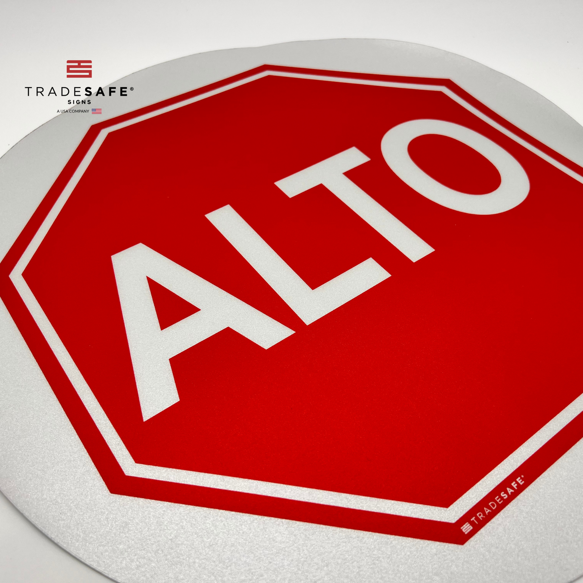 close-up of alto sign