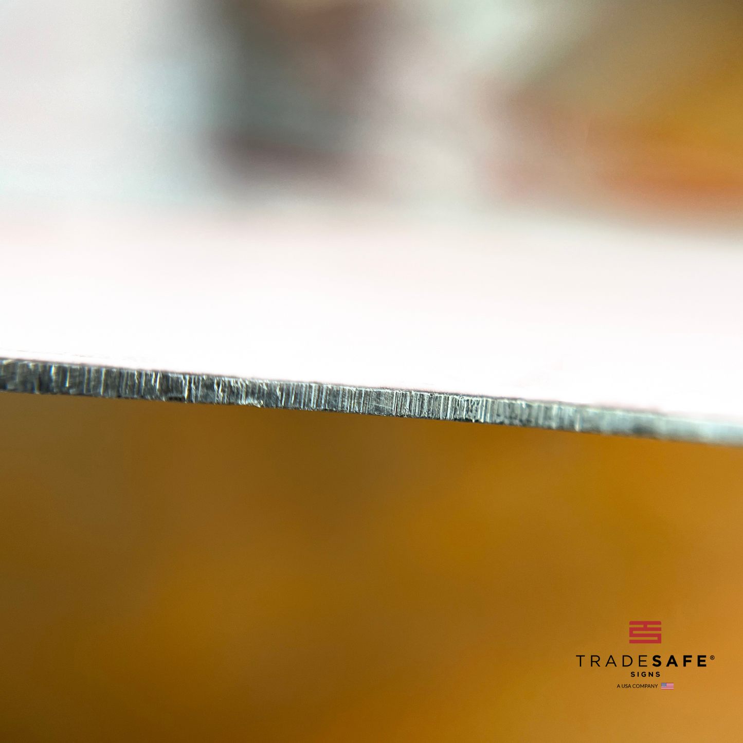 thickness of tradesafe's aluminum sign