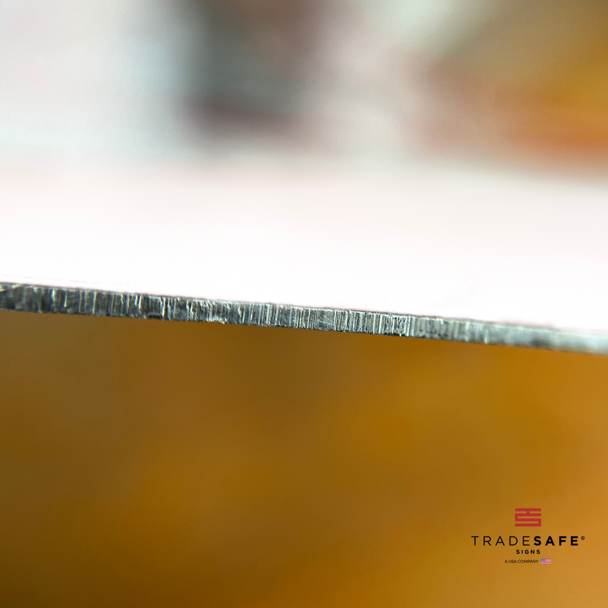 thickness of tradesafe's aluminum sign