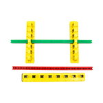 electrical breaker block components where the green rod is currently mounted on the mounting rails