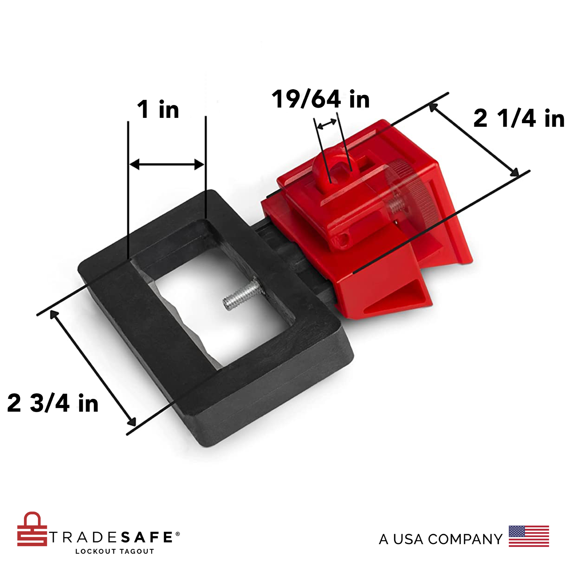 infographics of loto circuit breaker dimension