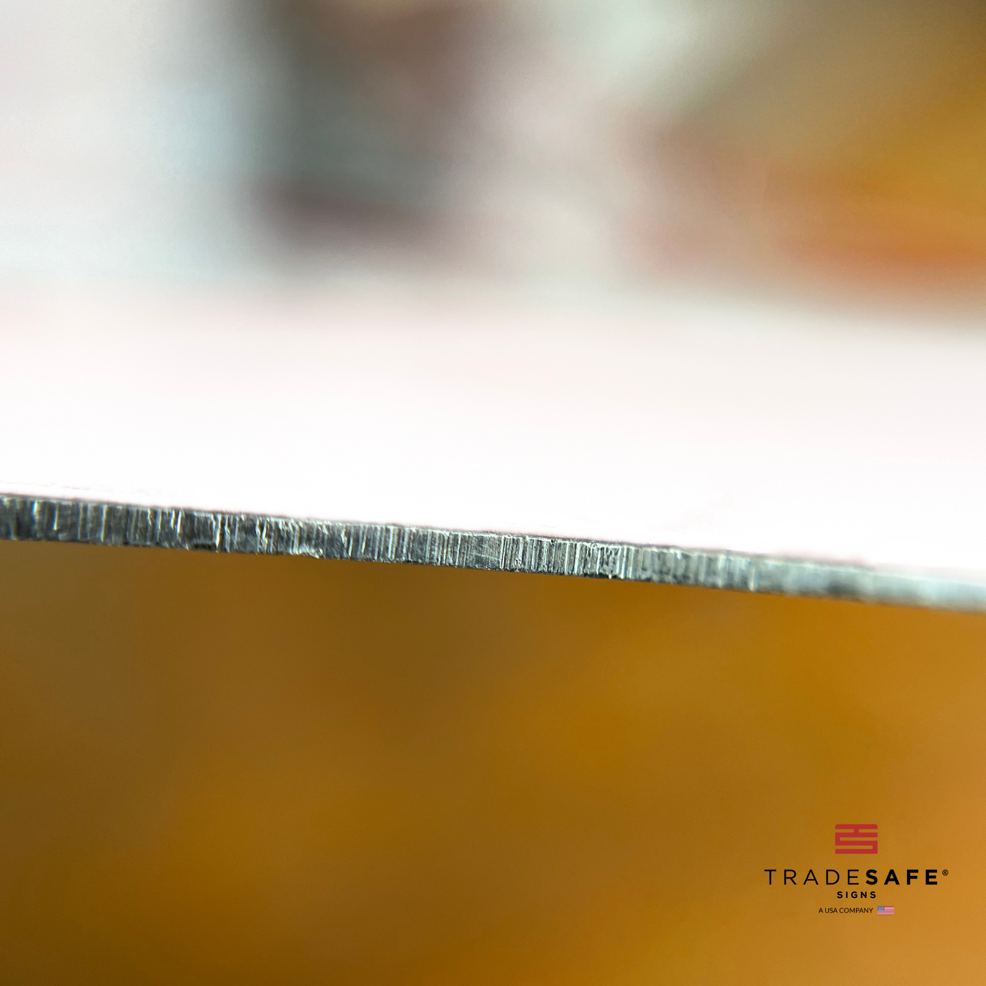 thickness of tradesafe's aluminum sign