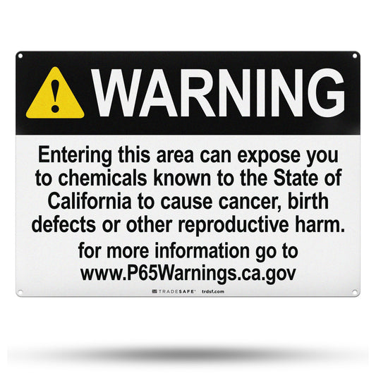 cancer and reproductive harm warning sign