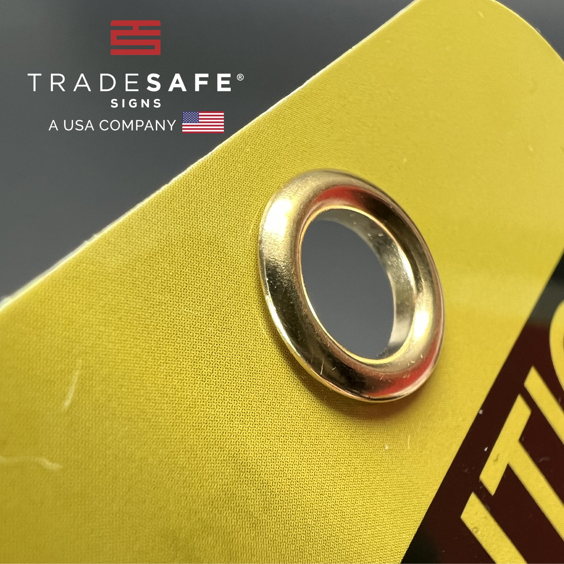 close-up view of caution out of service tag focusing on its hole