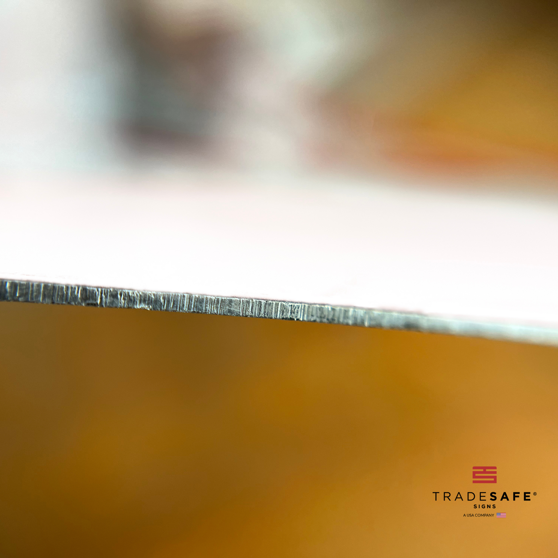 thickness of tradesafe's aluminum sign