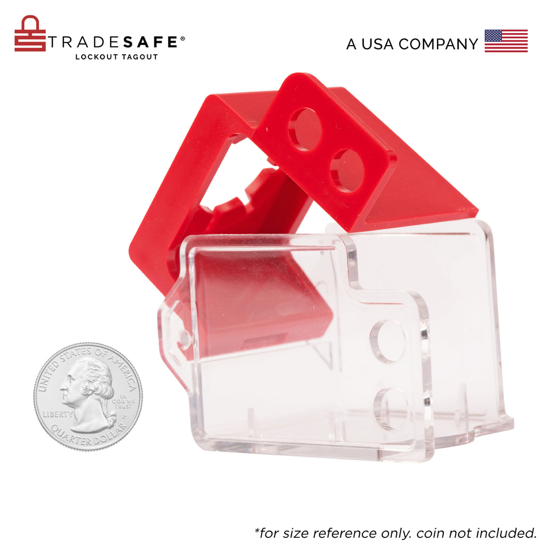 Medium Push Button Cover Lockout - Box Type | TRADESAFE
