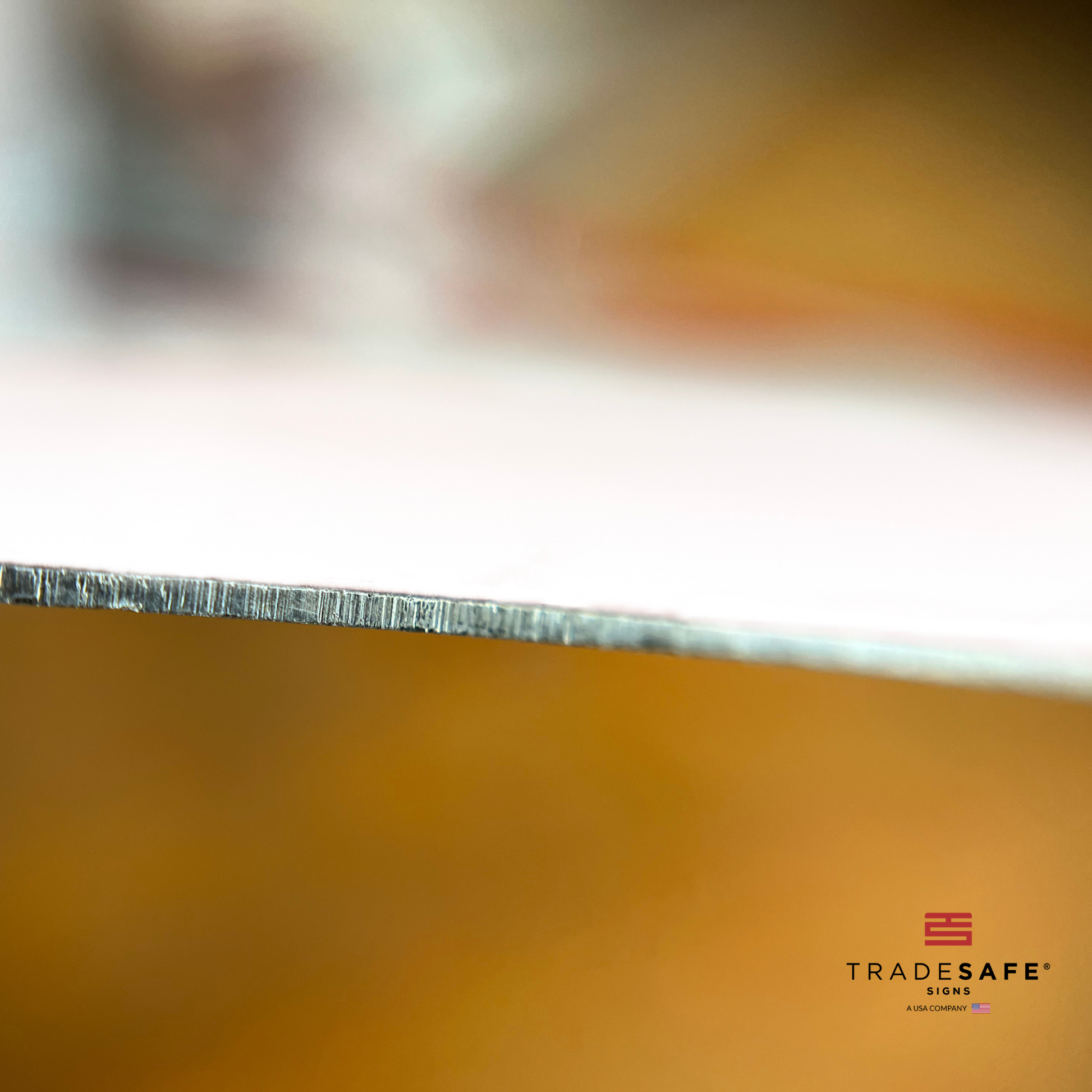 thickness of tradesafe's aluminum sign