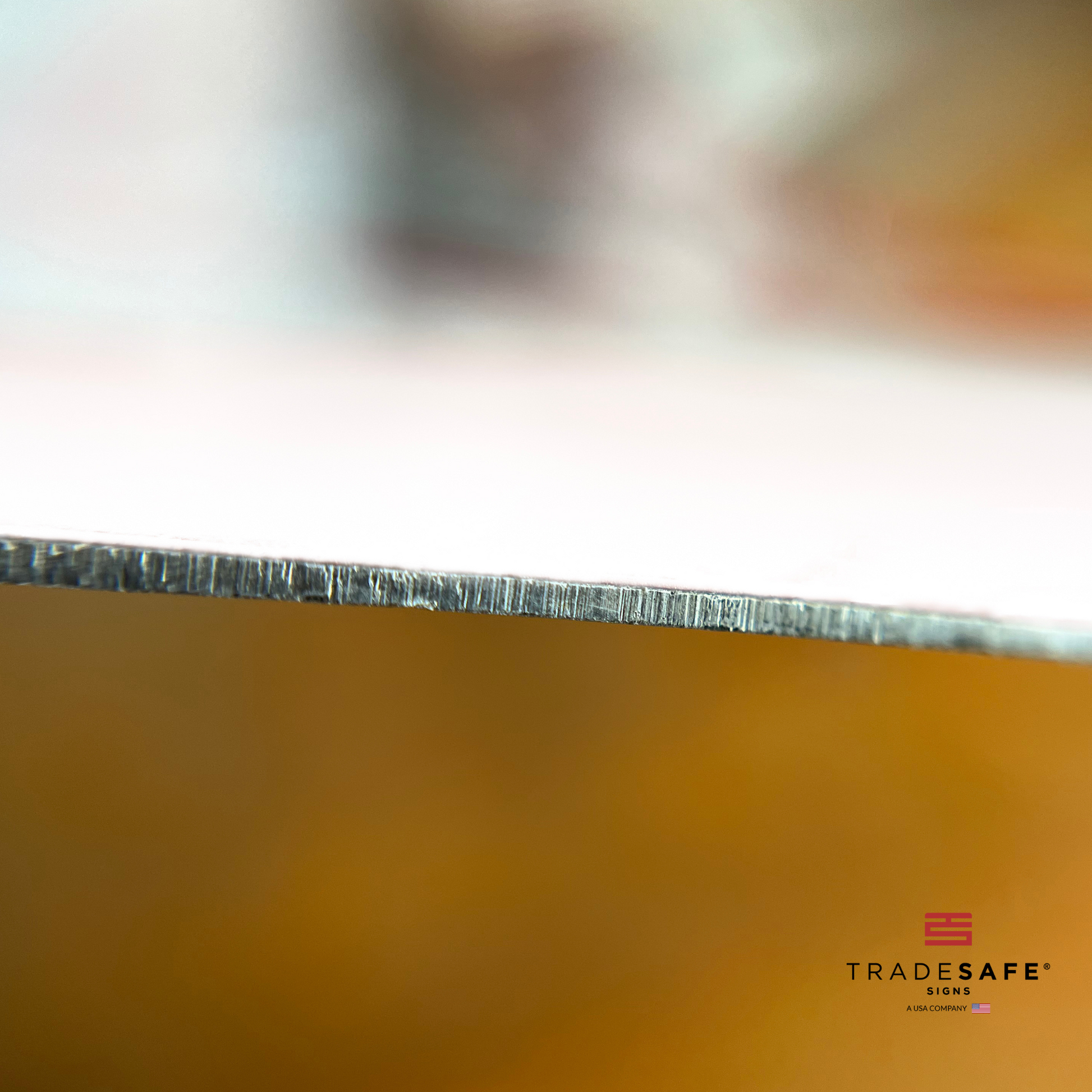 thickness of tradesafe's aluminum sign