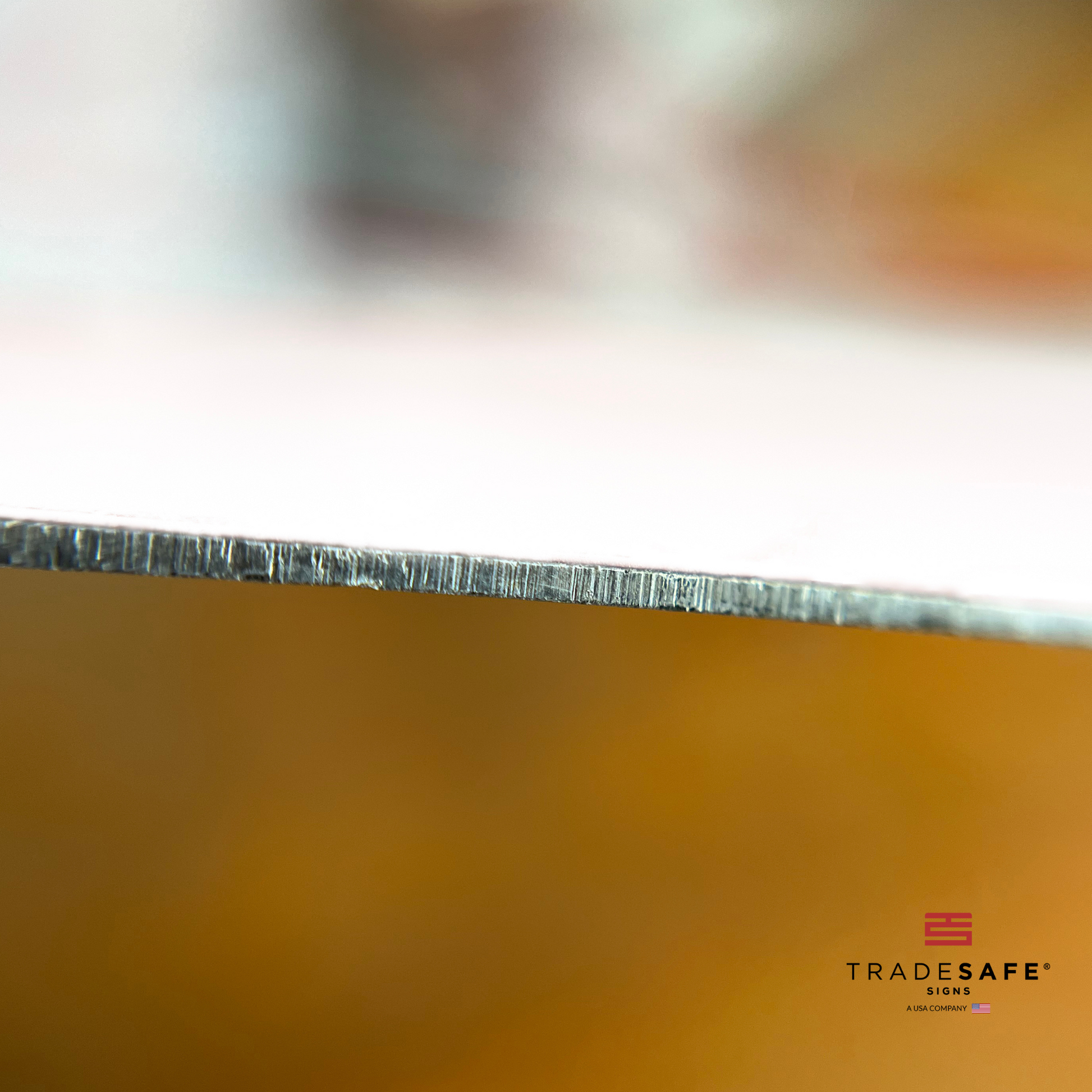 thickness of tradesafe's aluminum sign