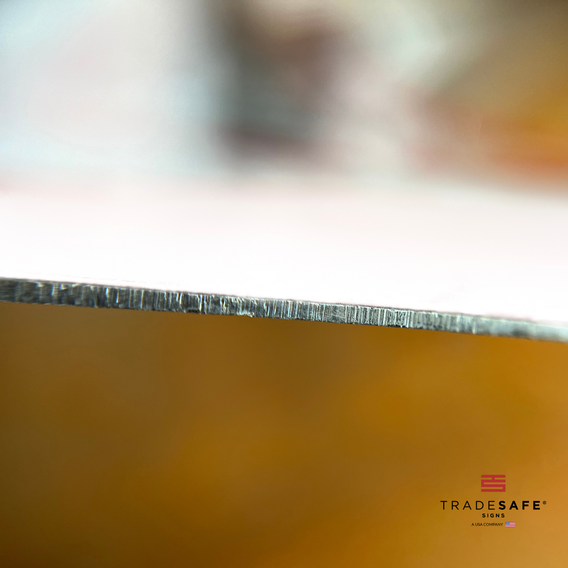 thickness of tradesafe's aluminum sign