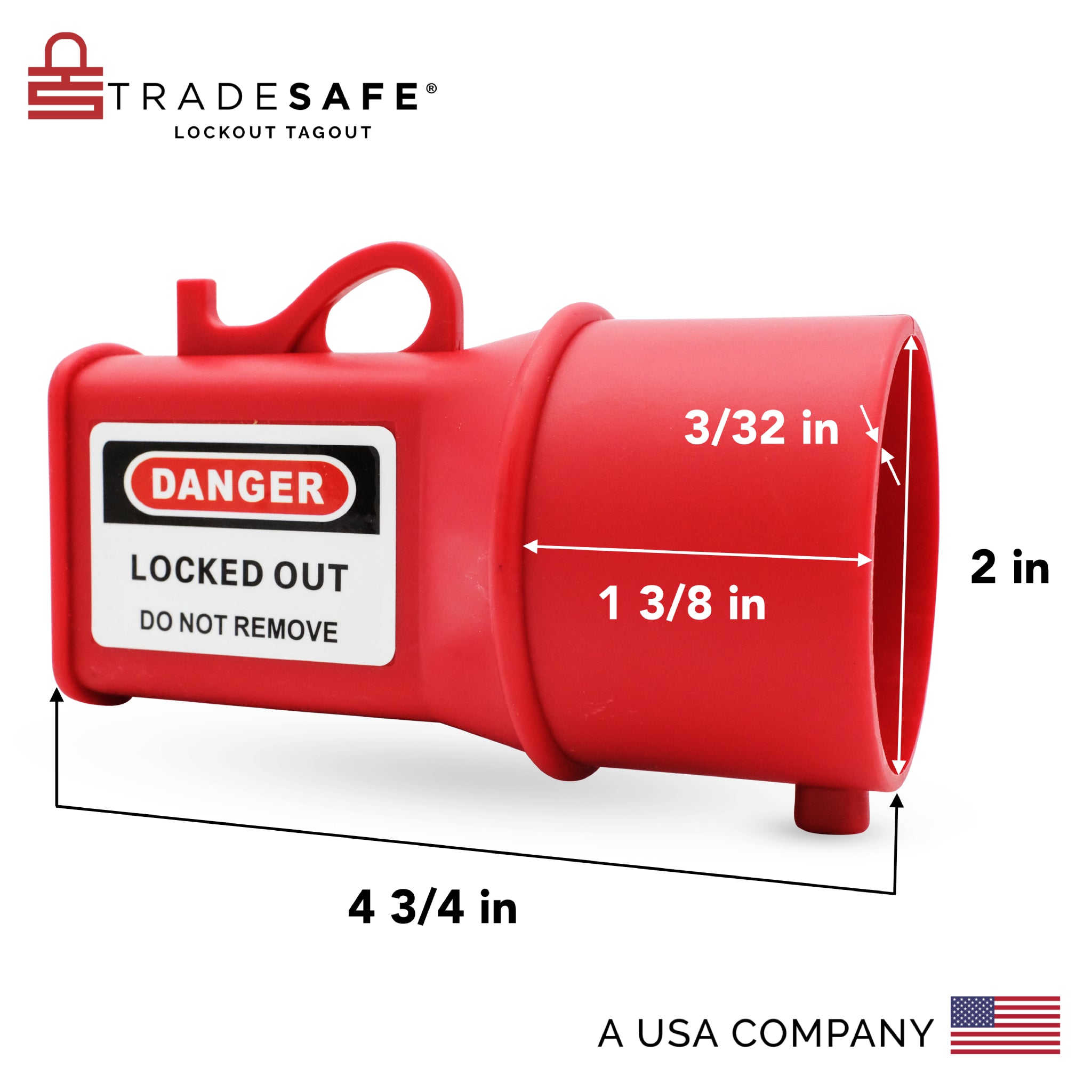 Pin and Sleeve Socket Lockout Device - 2” | TRADESAFE