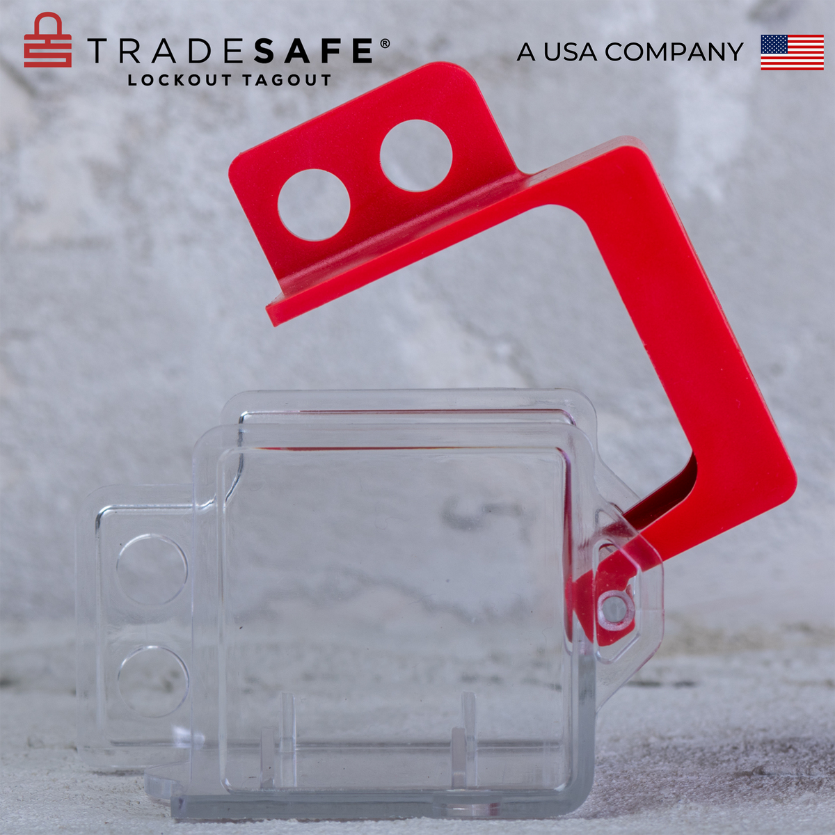Lock Button Box Medium Push Button Cover Lockout - Box Type | TRADESAFE