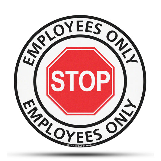 employees only sign vinyl sticker