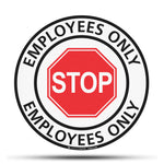 employees only sign vinyl sticker